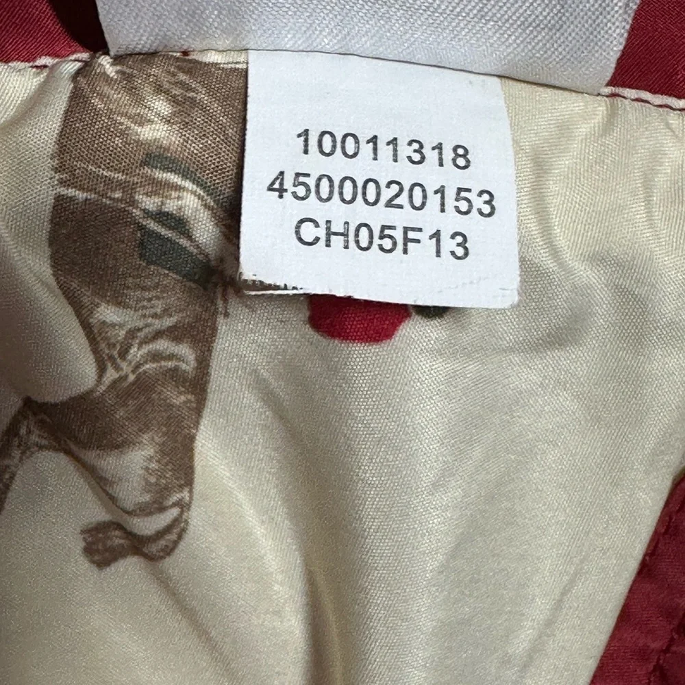 Ariat Red Quilted Jacket Women's Small Pockets Lined Full Zipper Snaps - Picture 12 of 15